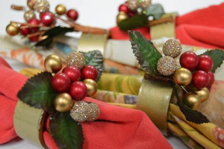 Homemade Christmas Napkin Rings