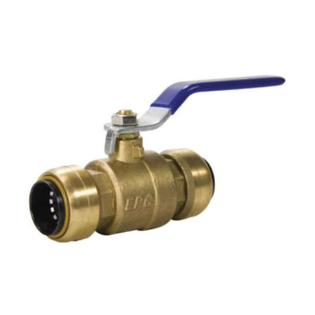 10155525 1" Brass Push Fit Ball Valve