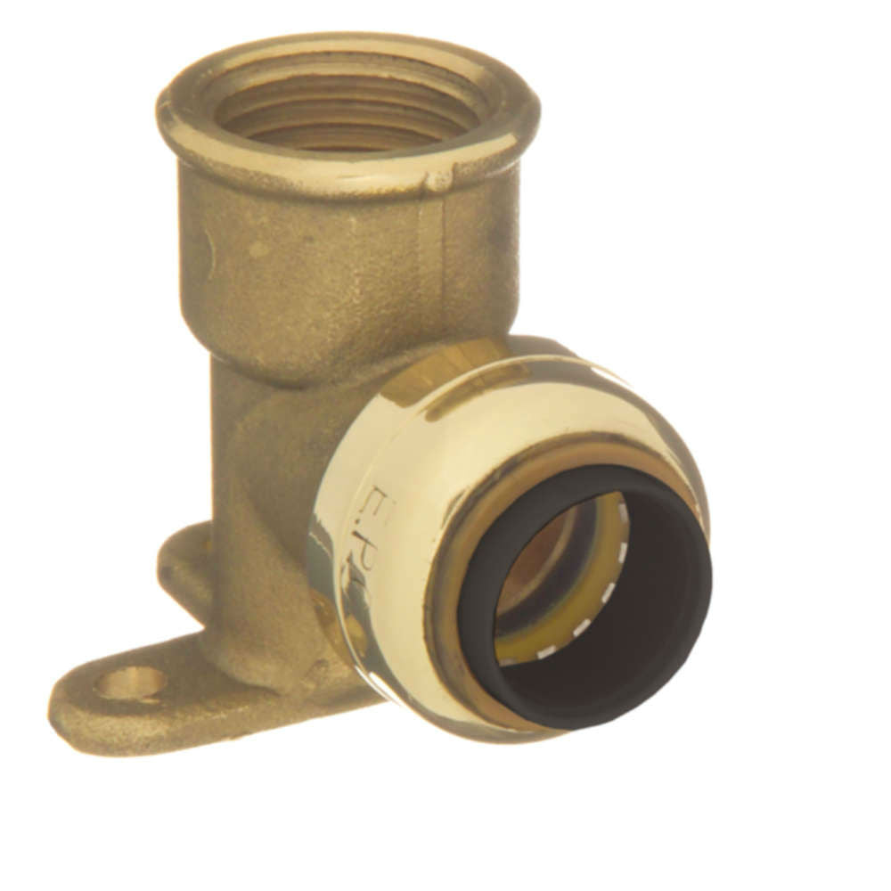 10155541 3/8 x 1/2" Brass Push Fit 90 Degree Street Elbow