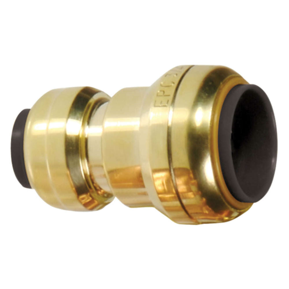 10177347 1/2 x 3/8" Brass Push Fit Reducer Coupling