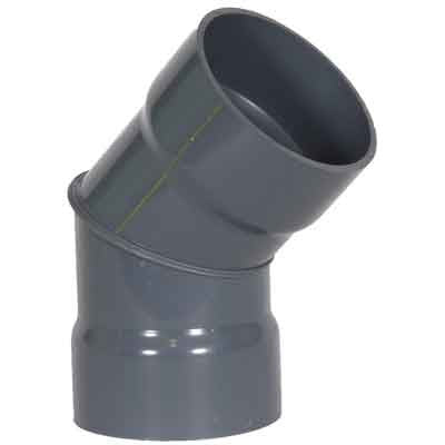 8" PVC Duct 45 Degree Elbow 1034-45-08