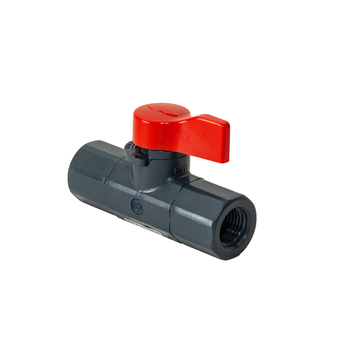 Asahi/America 1076002 1/4 in PVC Labcock Ball Valves Female Thread x Female Thread EPDM Seal