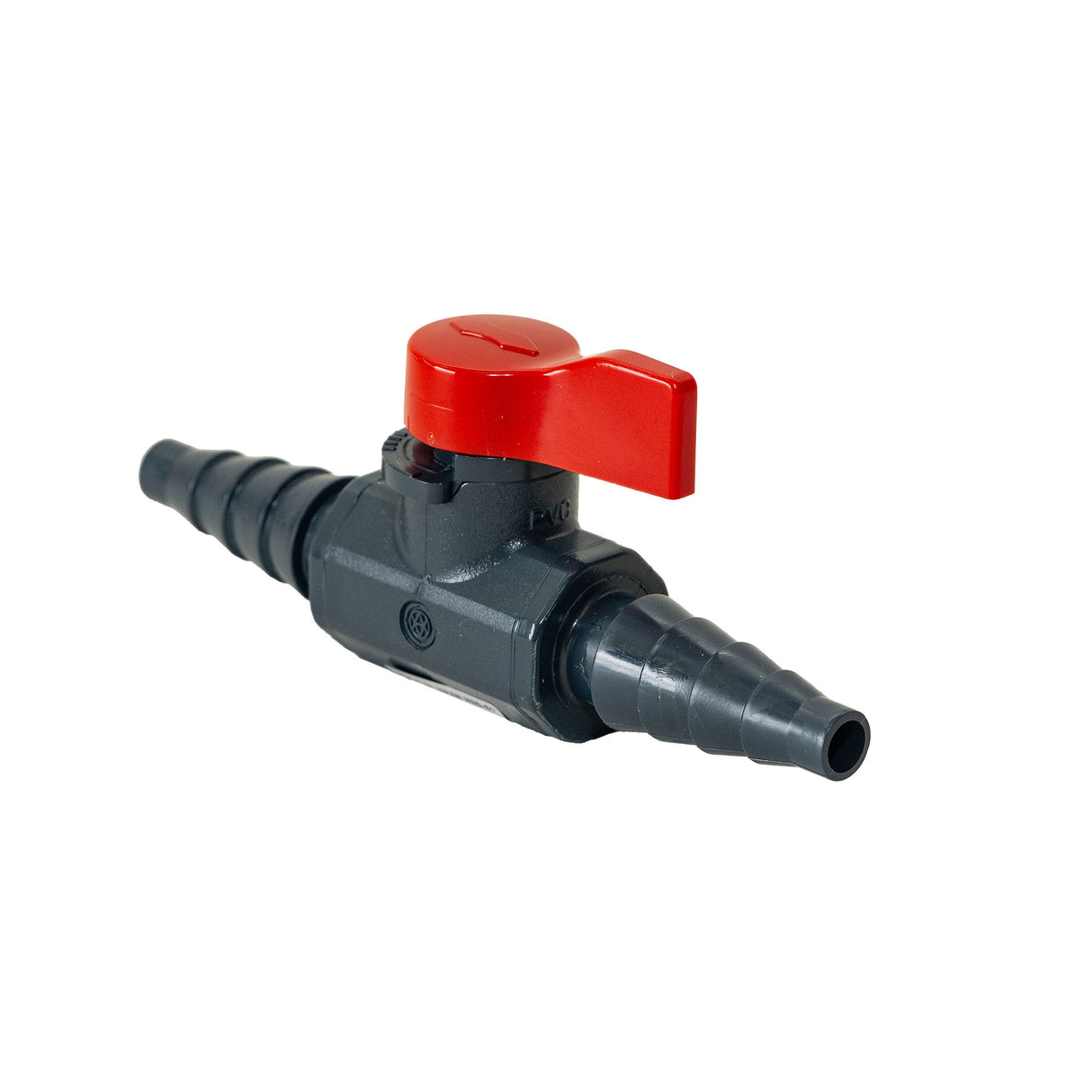 Asahi/America 1079002 1/4 in PVC Labcock Ball Valves Hose x Hose EPDM Seal