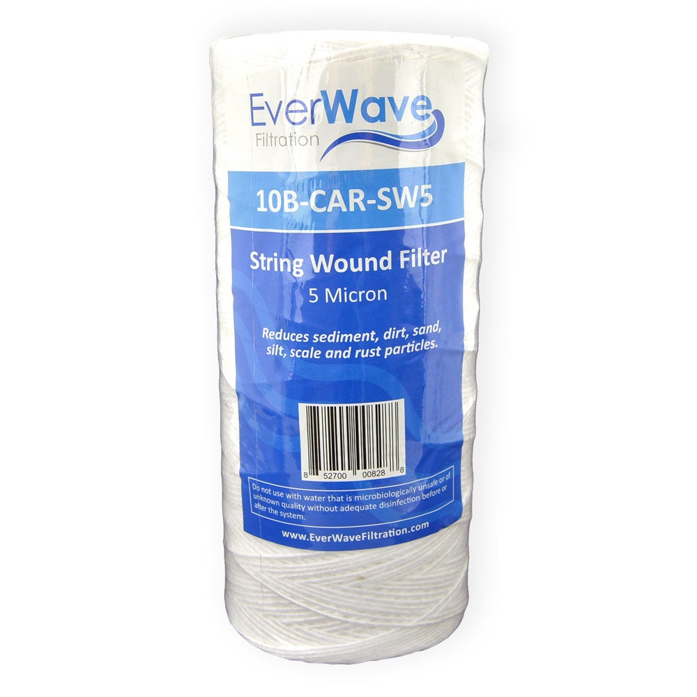 10" EverWave String Wound Filter Cartridge - 5 Micron (EVW-10B-CAR-SW5)