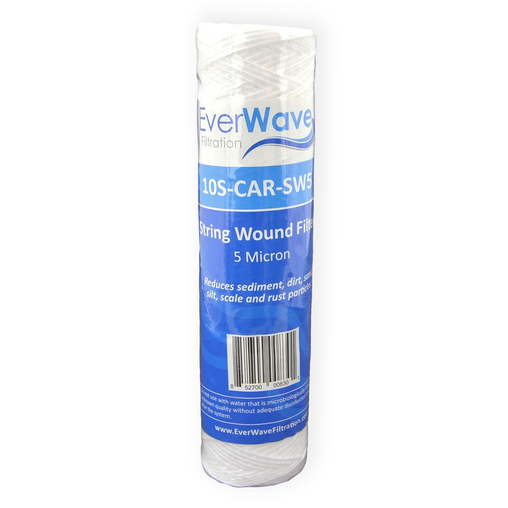 10" EverWave String Wound Slim Cartridge - 5 Micron (EVW-10S-CAR-SW5)