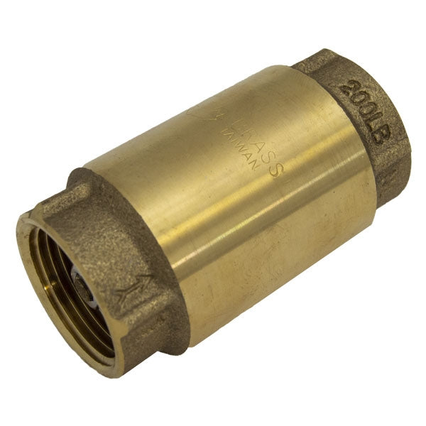 Boshart 1" Brass Check Valve, Lead Free (17YBCV100NL) -3