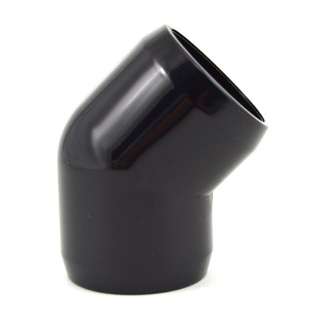 2" PVC 45-Degree Elbow Furniture Grade - Black