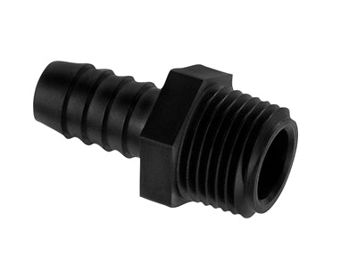 3/4” MNPT x 1” Polypropylene Hose Barb Insert Adapter