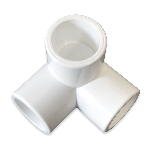 Another angle of the 3-Way fitting