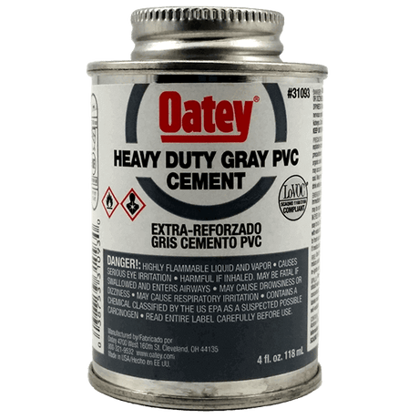 Oatey - Heavy Duty Gray Cement - 4ozᅠ(31093)
