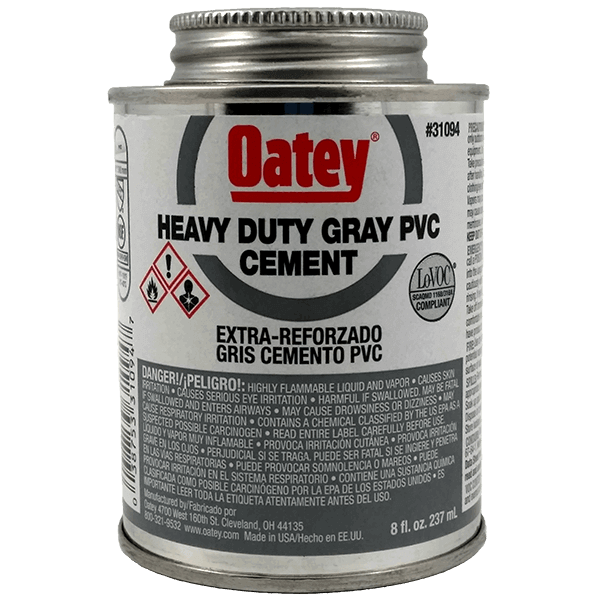 Oatey - Heavy Duty Gray Cement - 8oz (31094)