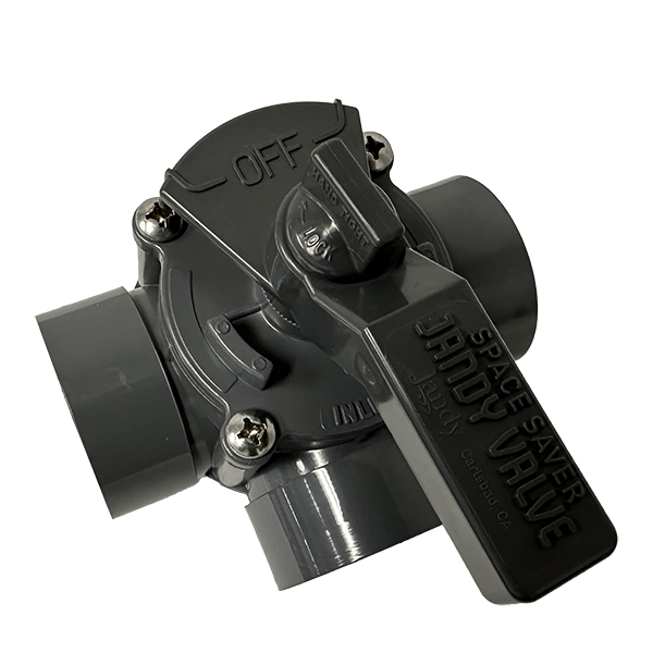 3 Port 1-1/2" - 2" CPVC Jandy Valve, Positive Seal (3406)