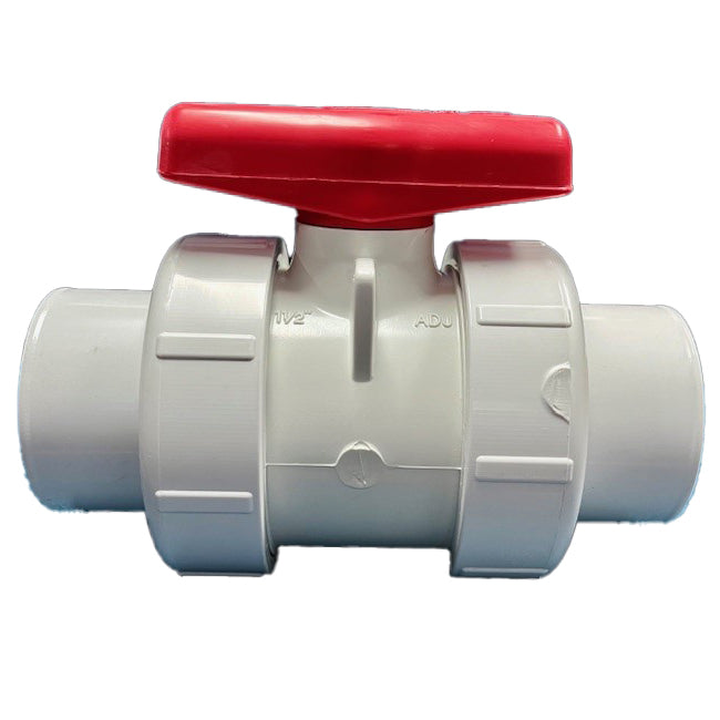 Spears 1-1/2" PVC 2000 Standard True Union Ball Valve Side View