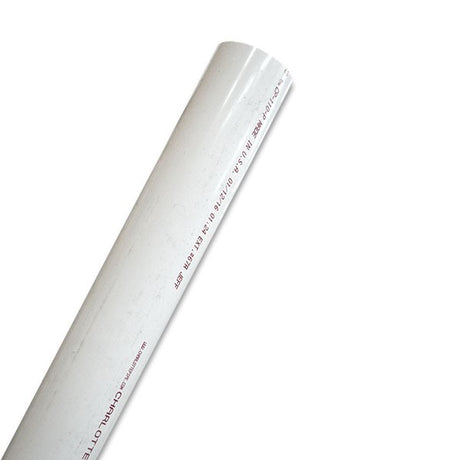5" Schedule 40 PVC Pipe - White
