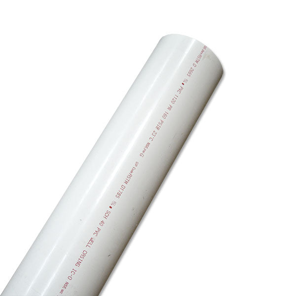 10" Schedule 40 PVC Pipe - White