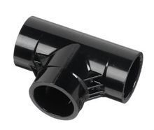 1" Black Sch 40 PVC Tee - Socket (401-010B)