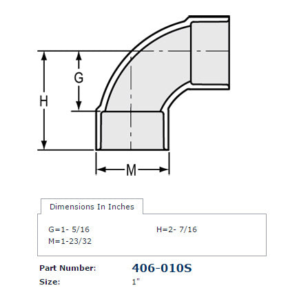 406-010S Dimensions