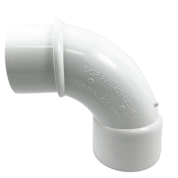 2-1/2" Pool Sweep Elbow - Slip x Spigot (409-025SW)