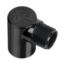 3/4" Black Sch 40 PVC 90 Street Elbow - MIPT x Socket (410-007B)