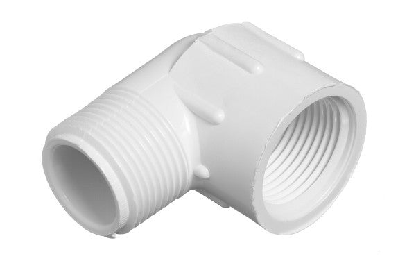 1-1/4" Sch 40 PVC 90 Street Elbow - Mipt x Fipt 412-012