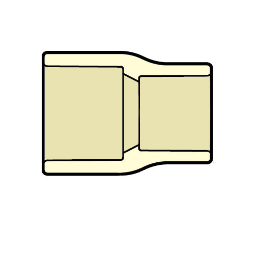 4129-249 2" x 1" CTS CPVC Reducer Coupling