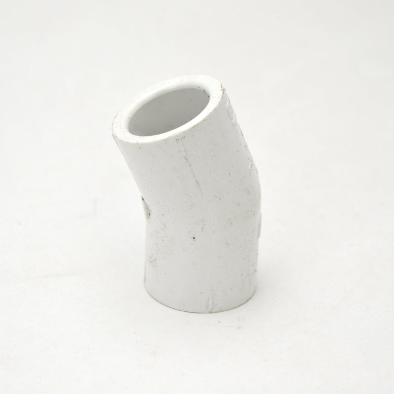 1/2" schedule 40 pvc 22-1/2 elbow fitting