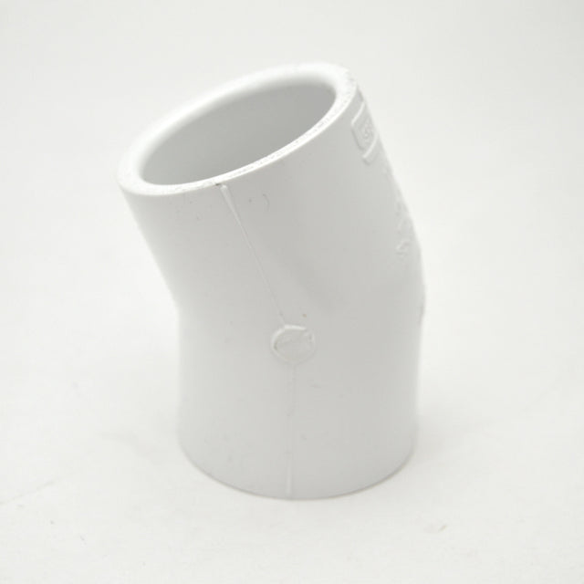 1-1/4" schedule 40 pvc 22-1/2 elbow fitting