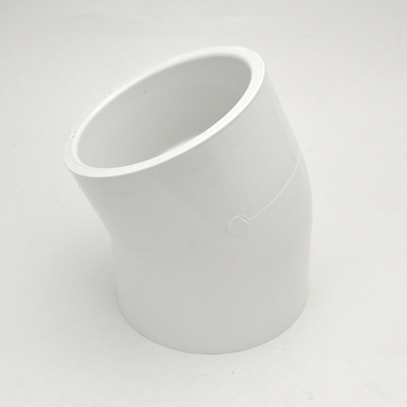 4" schedule 40 pvc 22-1/2 elbow fitting