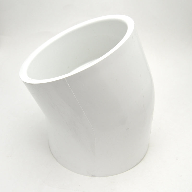 6" schedule 40 pvc 22-1/2 elbow fitting soc