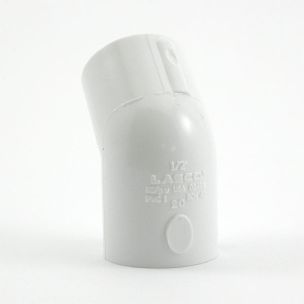 1/2" Sch 40 PVC 45 Elbow Soc 417-005