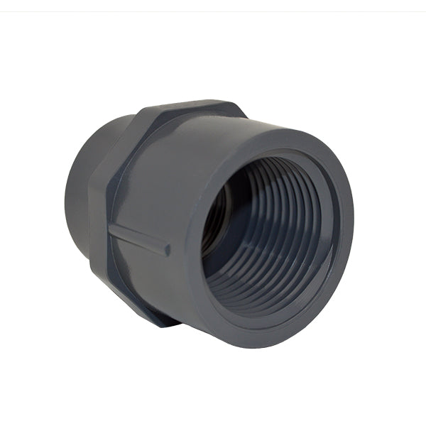 1" x 3/4" Schedule 40 Gray Reducer Coupling - 1" End