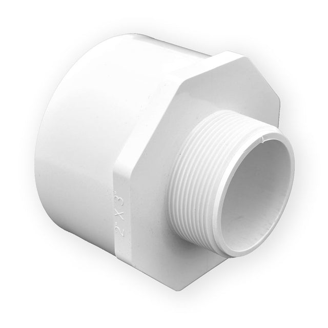 2" x 3" Sch 40 PVC Reducing Male Adapter - Mipt x Soc 436-253