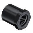 1/2" x 1/4" Black Schedule 40 PVC Reducer Bushing - Spigot x FIPT (438-072)