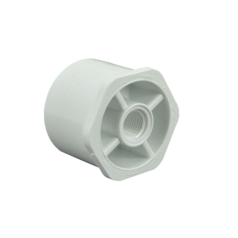1-1/2" x 1/4" Sch 40 PVC Reducer Bushing Flush Style