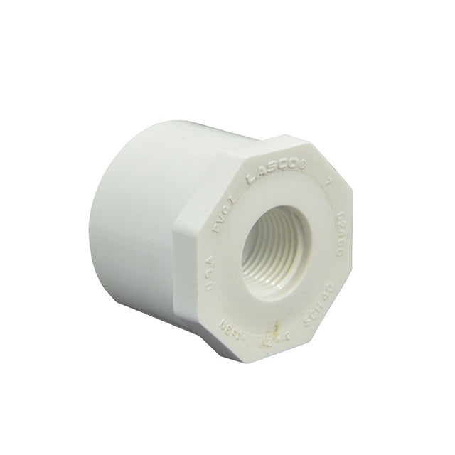 1-1/2" x 1/2" Schedule 40 PVC Reducer Bushing