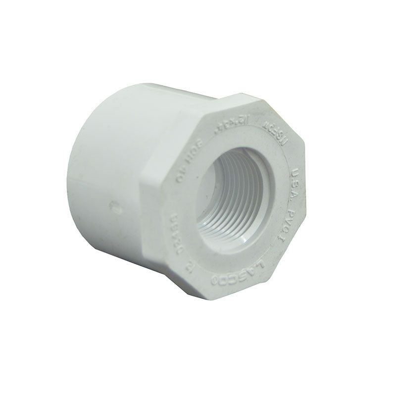 1-1/2" x 3/4" Schedule 40 PVC Reducer Bushing
