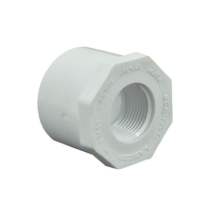 1-1/2" x 3/4" Schedule 40 PVC Reducer Bushing