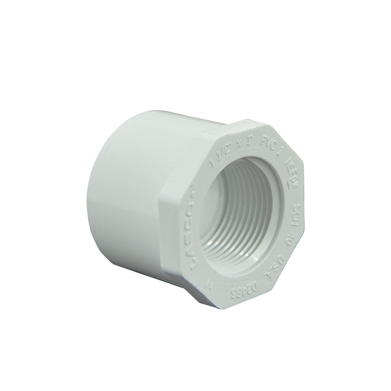 1-1/2" x 1" Schedule 40 PVC Reducer Bushing