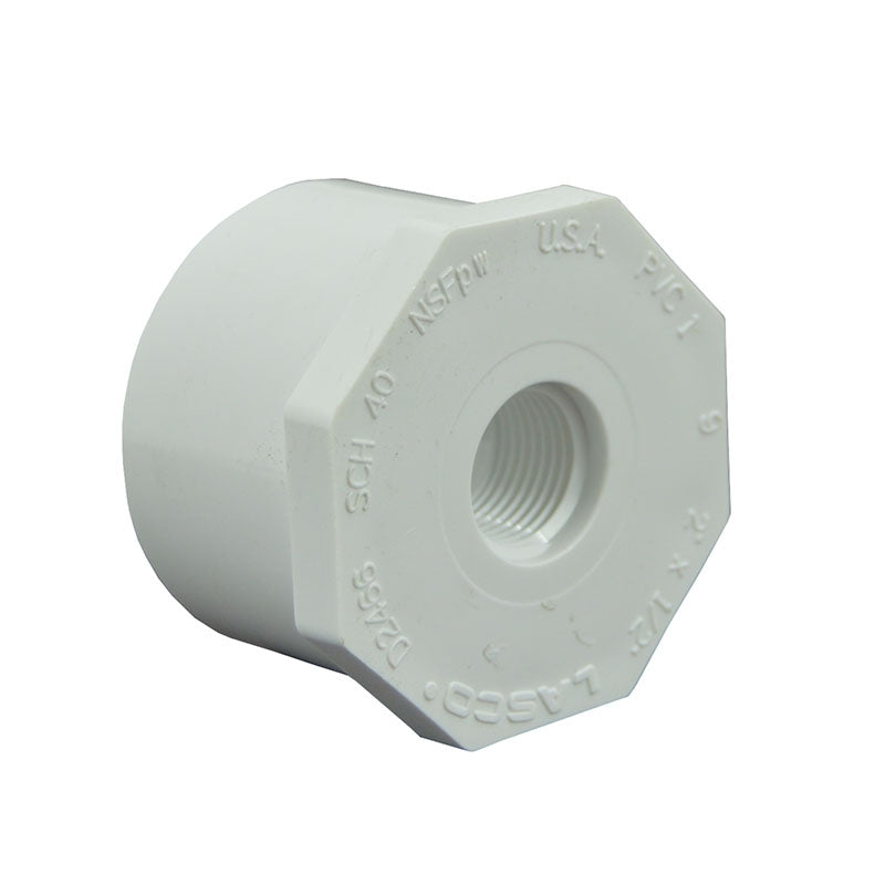 2" x 1/2" Schedule 40 PVC Reducer Bushing
