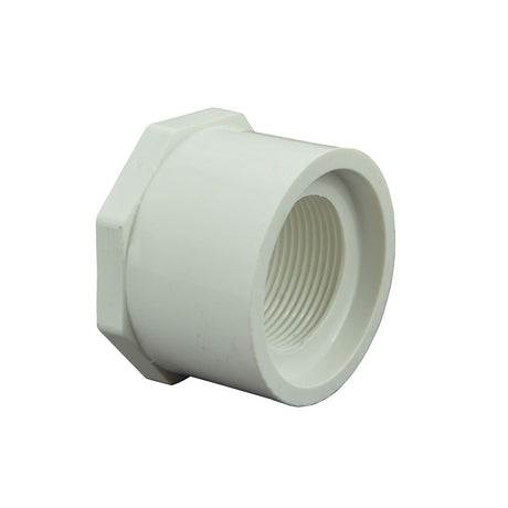 2" x 1-1/4" Sch 40 PVC Reducer Bushing Flush Style