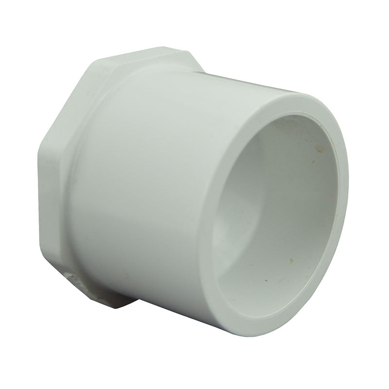 2-1/2" x 1/2" Sch 40 PVC Reducer Bushing Flush Style