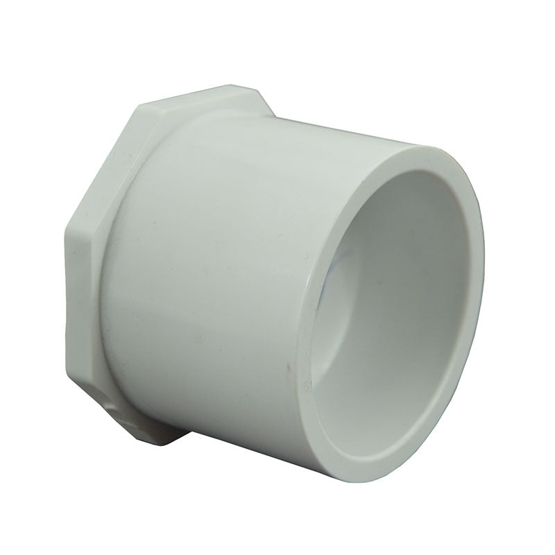 2-1/2" x 3/4" Sch 40 PVC Reducer Bushing Flush Style