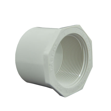 2-1/2" x 2" Sch 40 PVC Reducer Bushing Flush Style