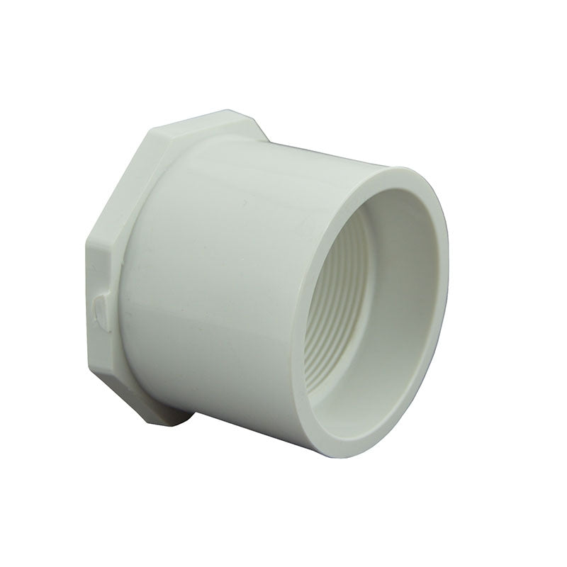 2-1/2" x 2" Sch 40 PVC Reducer Bushing Flush Style