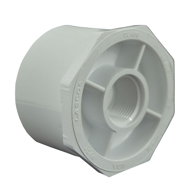 3" x 1" Sch 40 PVC Reducer Bushing Flush Style