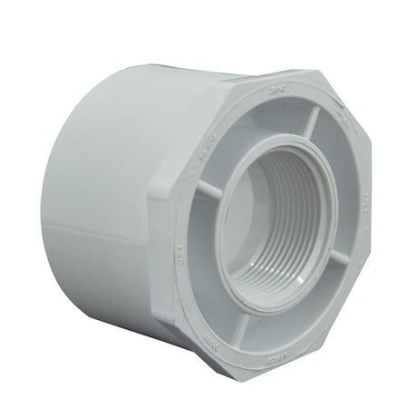 3" x 1-1/2" Sch 40 PVC Reducer Bushing Flush Style