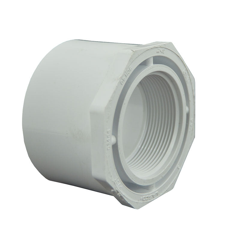 3" x 2" Sch 40 PVC Reducer Bushing Flush Style