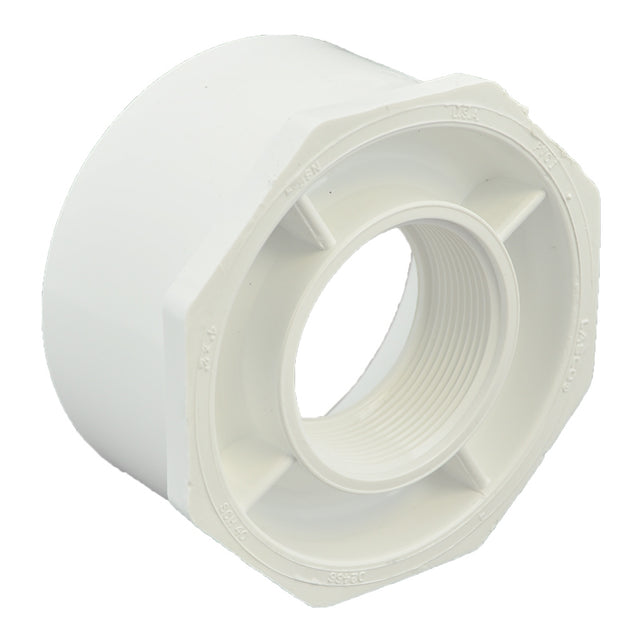 4" x 2" Sch 40 PVC Reducer Bushing Flush Style