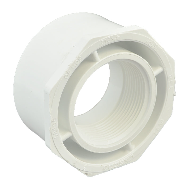 4" x 2-1/2" Sch 40 PVC Reducer Bushing Flush Style