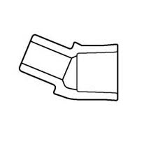 4" Sch 40 PVC 22-1/2 Street Elbow - Spig x Soc 442-040